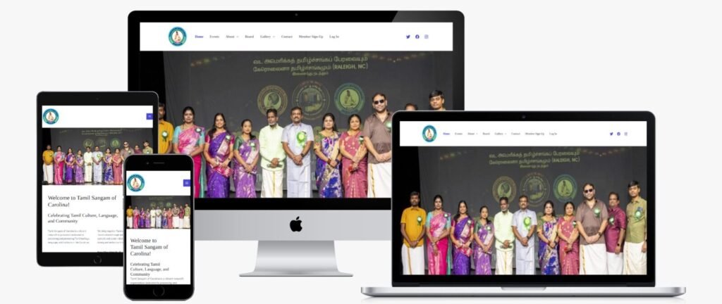 Carolina Tamil Sangam Launches New Website with Enhanced Member Features! 1 CTS Website Responsive